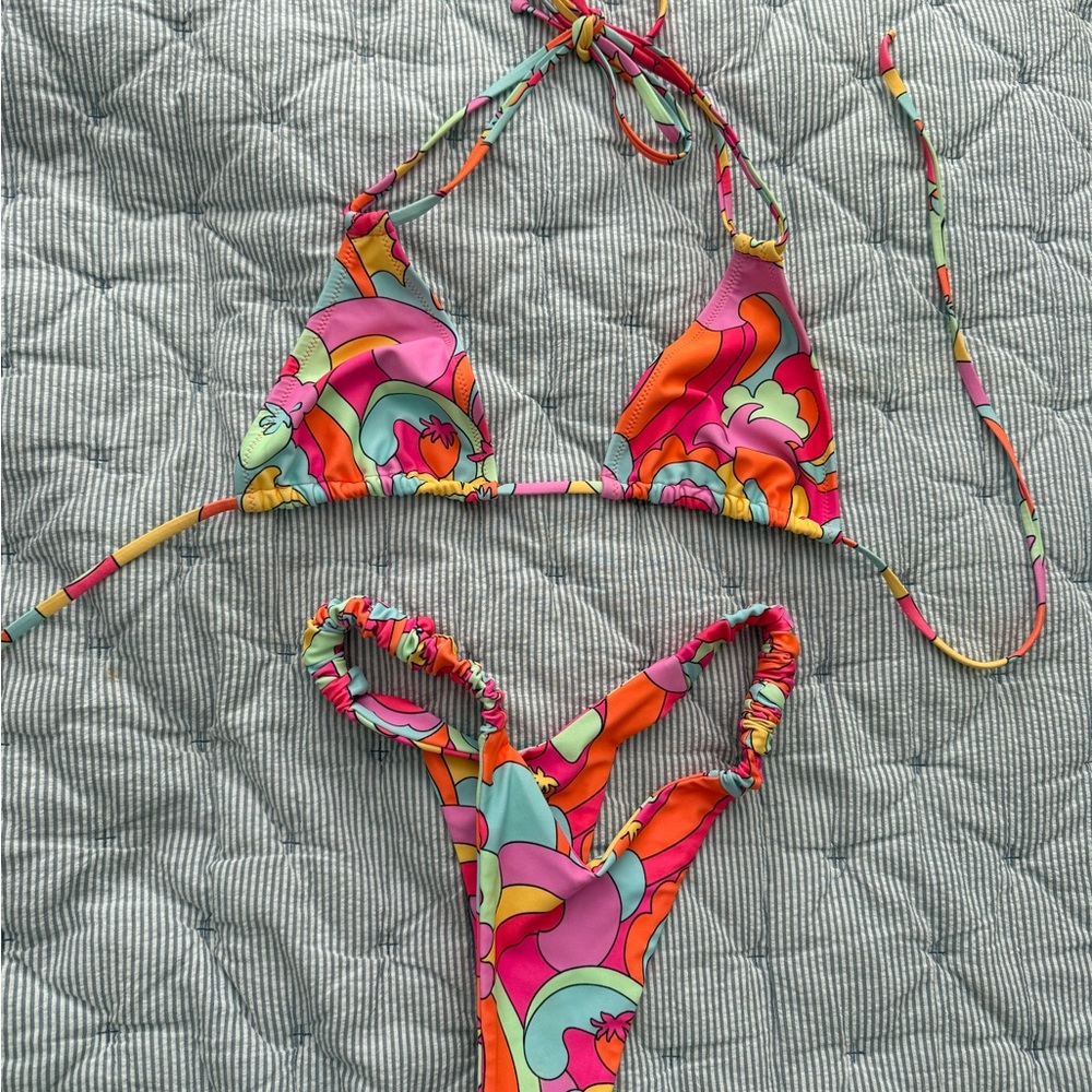 Colorful Swirl Bikini Set